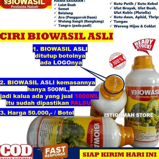 BIOWASIL 500ML Pestisida Nabati Obat Hama SEMUT untuk Semua Jenis Tanaman, Sayuran, Buah-buahan, Pal