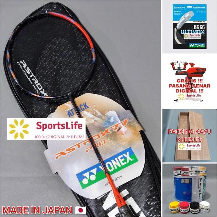 RAKET BADMINTON YONEX ASTROX 77 PRO ORIGINAL MADE IN JAPAN