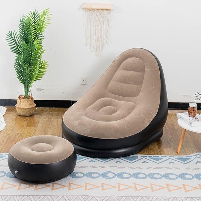 Promo Sofa angin santai portable/sofa angin camping/sofa angin santai+Sofa angin santai dengan sanda