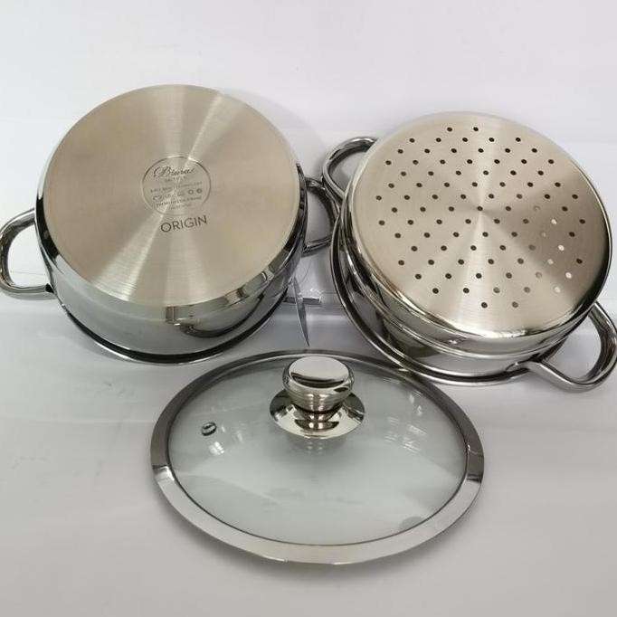 Bima Origin Premiere Steamer 20 Cm B2002520 Kukusan Stainless Steel