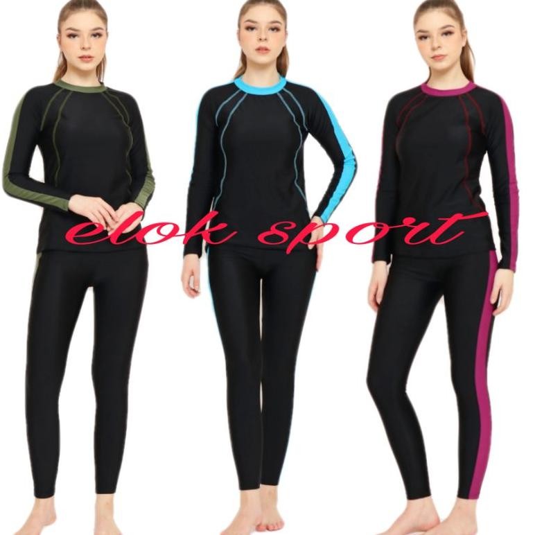 baju renang wanita baju renang dewasa baju renang setelan atas bawah baju renang tangan panjang baju
