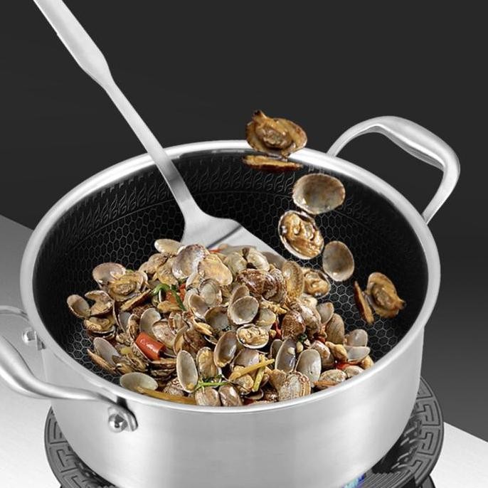 [Ms] Panci Sup Stainless Steel 316 / Panci Honey Comb Anti Len