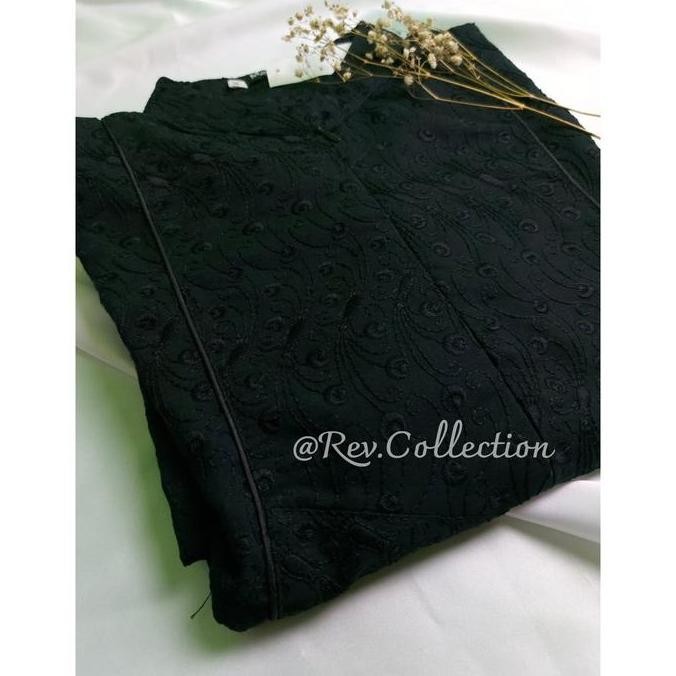 Gamis Hitam Full Bordir Busana Umroh Wanita Gamis Ihrom Wanita