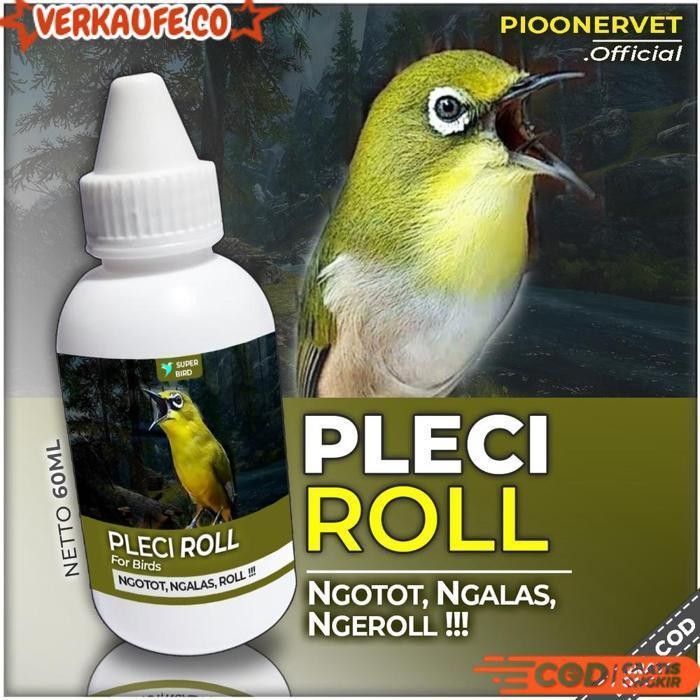 Quality Pioonervet - Vitamin Burung Pleci Roll Penggacor Kicau Nembak Merangsang Bunyi Ngotot Sempat