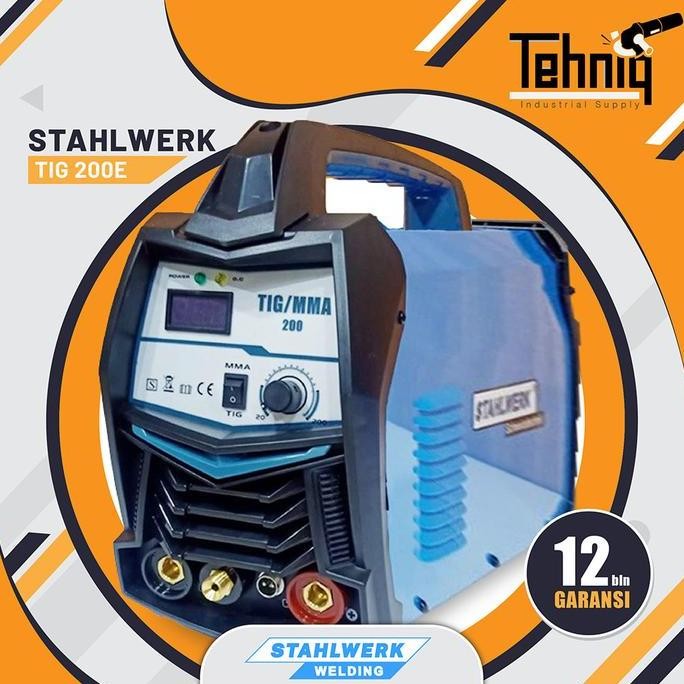 BELLYARD Mesin Las Aluminium STAHLWERK Welding Machine TIG-200E AC/DC