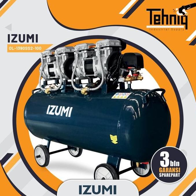 BELLYARD KOMPRESOR IZUMI AIR OIL-LESS OL-1390SS2-100