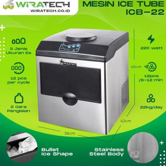 BELLYARD Mesin Ice Tube ICB-22 - Mesin Es batu Kristal