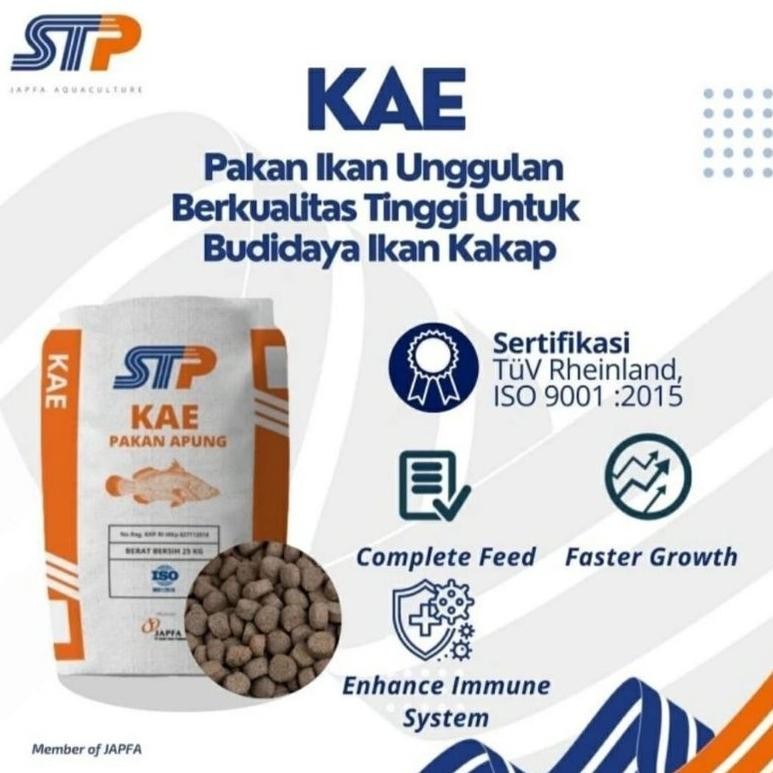 Termurah Kae Original Pakan Ikan Kakap 1Kg Pellet Stp Rg-4