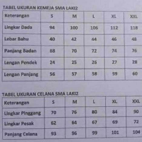 pola celana seragam sekolah sma
