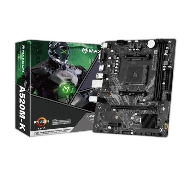 Maxsun Challenger A520M-K (Am4, A520, Ddr4, Usb 3.2, Sata3)