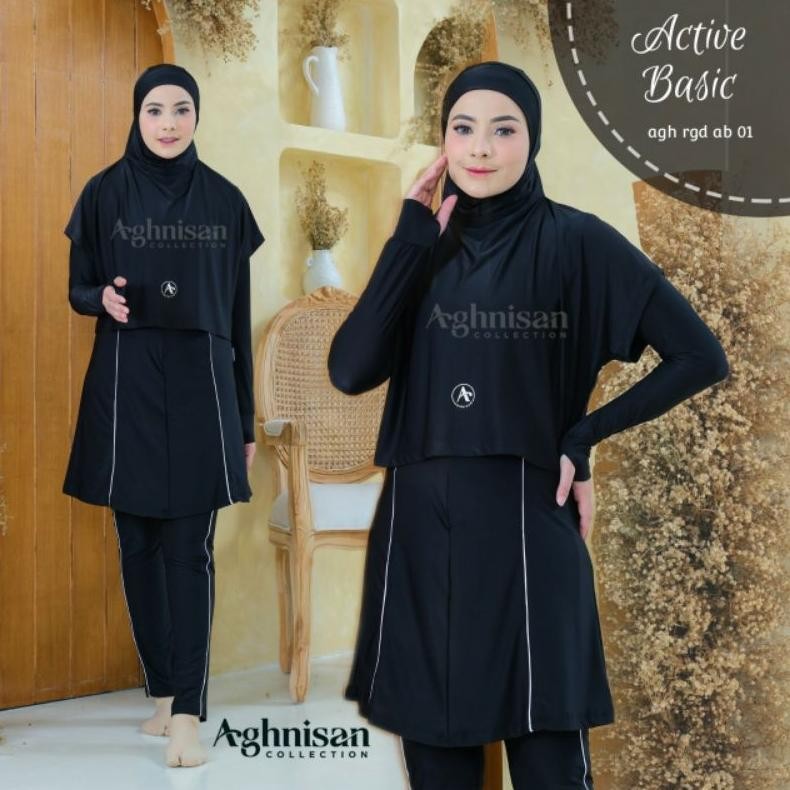 Baju Renang Muslimah Aghnisan Active Basic