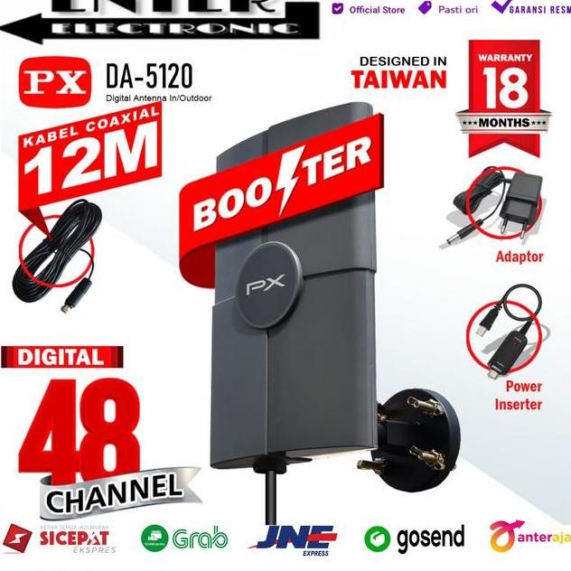 Px Antena Da 5120 Px Indoor Outdoor Antena Tv Dital Da5120