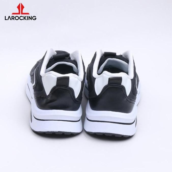 Larocking - Stone Hitam Putih | Sepatu Sneakers Casual Gym