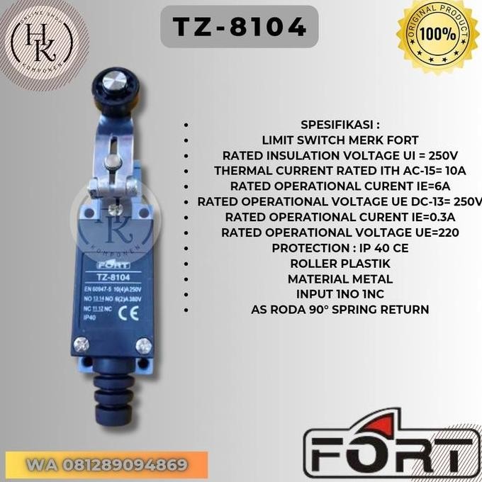 Limit Switch Tz-8104 Fort Limit Switch Roda Plastik Asli