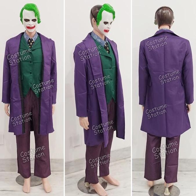 Kostum Joker / Costume Supervillain Batman DC Clown Badut dewasa