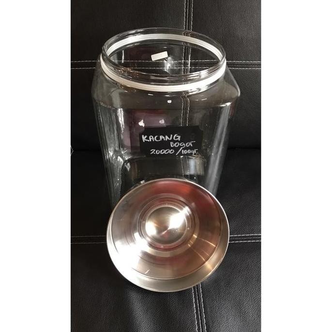 Toples Cafe B Persegi / Kotak - 9 Ltr | Toples Kaca Dlx