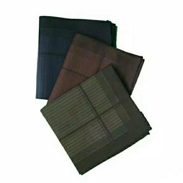 3 pcs Sapu Tangan Pria Katun Handkerchief Saputangan Premium Selampe