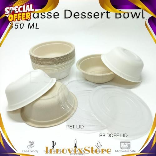 New Bagasse Dessert Snack Bowl 350 ML BG350