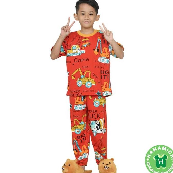 DB30 >> AZAM.CP Setelan Baju Anak Laki Laki Lengan Pendek Celana