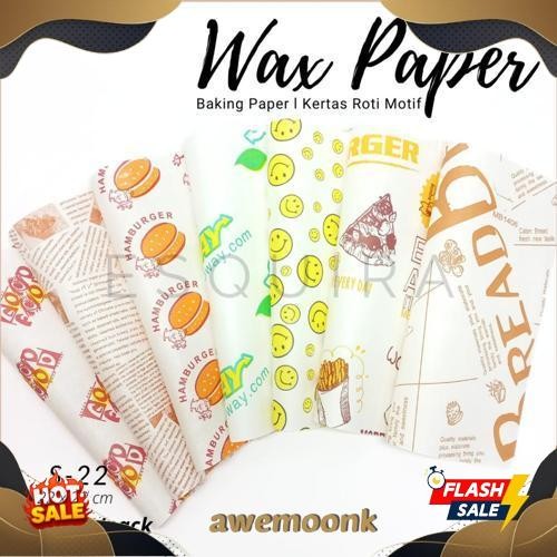 COD Wax Paper 25 Pcs / Korean Bento Cake Baking Paper / S-22