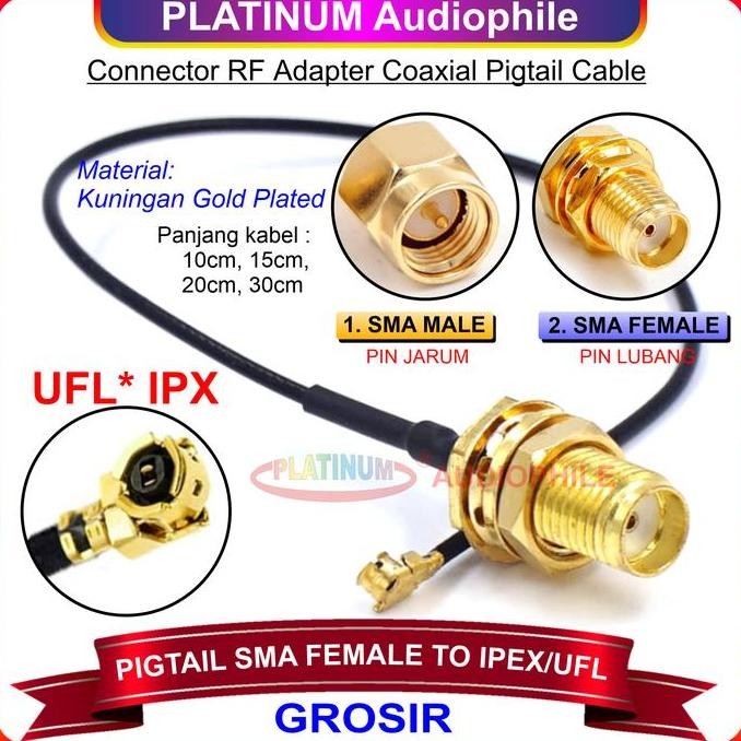 Pigtail SMA Female to UFL IPX IPEX Konektor Adapter