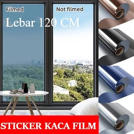 Sticker Kaca Film Cermin Jendela Mobil Rumah Gedung Sunblast Stiker Kaca Film Hitam One Way Riben An