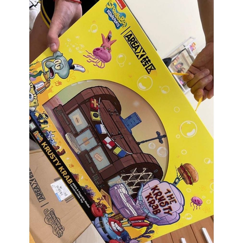 MOGADA - Area X Spongebob The Krusty Krab Brick Susun Bangunan