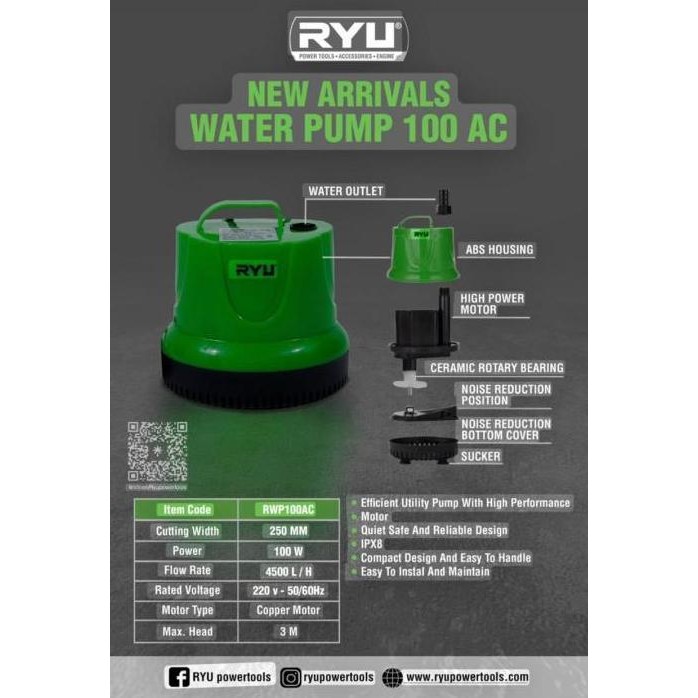 STARK- Mesin Pompa Air Celup RYU - Water Pump RYU