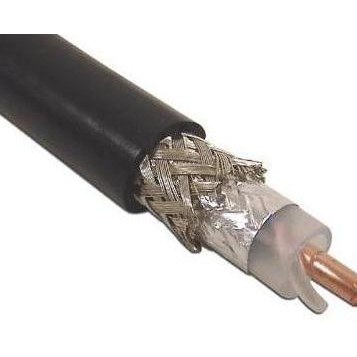 Belden 9913 Kabel Coaxial Rg8 Tembaga Tunggal Hitam Usa Rg8