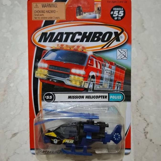 matchbox mission helicopter police