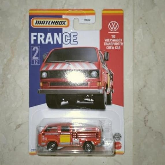 Matchbox 1990 volkswagen transporter crew cab france