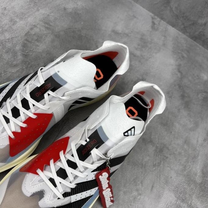 Sepatu Adizero Takumi Sen 9 Silver Violet Cyan