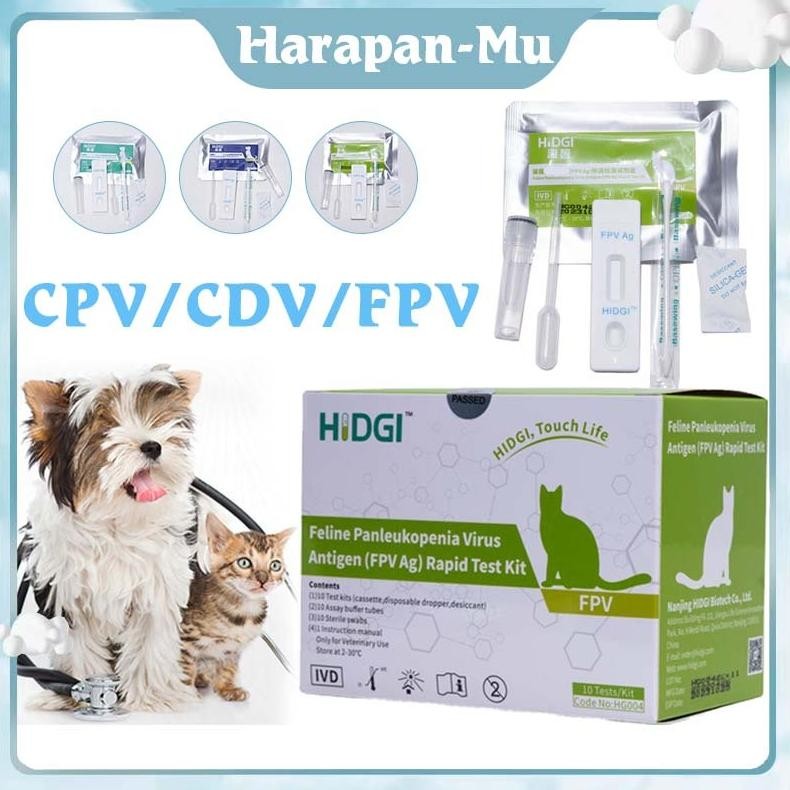 ZYUNJI- Alat Test Virus Panleukopenia Pada Kucing / Test Kit Fpv Fpv Cdv Cpv Dog Tes Kit