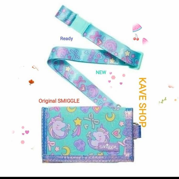 Smiggle Wallet Lanyard Wander Unicorn - Original SMIGGLE - NEW