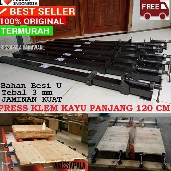 EDELWEIS T Bar Clamp 120Cm Catok TBar Alat Pres Klem Papan Kayu Panjang 1200mm Catok Press Penjepit 
