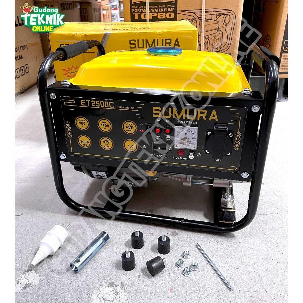 albertGokil Genset 1100Watt SUMURA ET2500C / Genset Listrik 1100 Watt Power Generator Gasoline Gense
