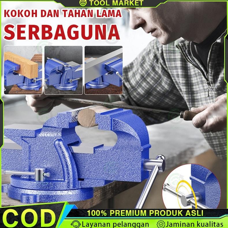EDELWEIS Ready stokCatok Clamp 5 inch 4 inch / Ragum Klem / Catok Meja / Bench Vise /catok paron / R