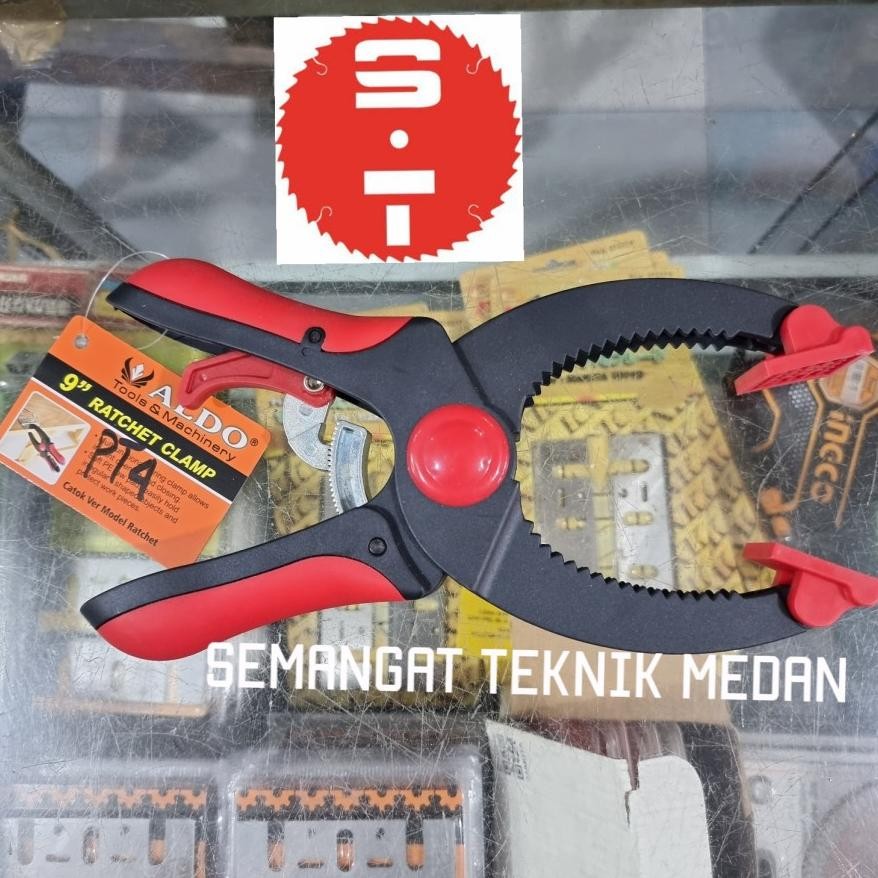 EDELWEIS 9" KLEM KAYU CATOK JEPIT PENJEPIT CLAMP BAIS MODEL RATCHET 9 " ALDO