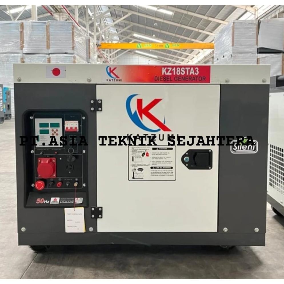 albertGokil Genset silent 15 kva 3 phase Katzumi