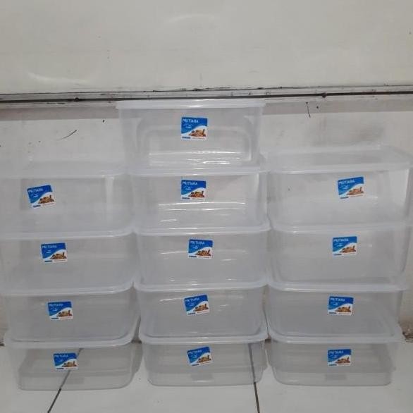 Food Box 1800ml Plastik / Kotak Makan 1800 ml / Toples KMP MUTIARA