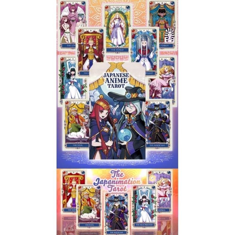 Japanese Anime Tarot 12x7cm Hardbox Include Guidepaper