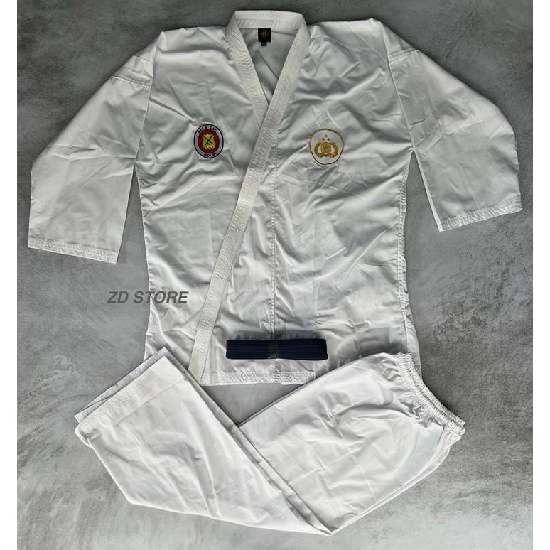 Baju JUDO POLRI PUTIH/SERAGAM JUDO POLISI PUTIH/Beladiri POLRI