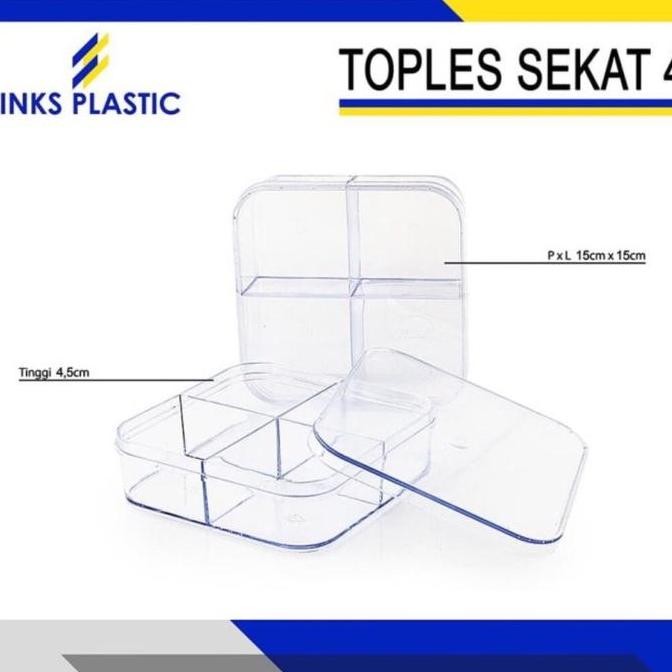 TOPLES KUE SEKAT 4 TOPLES KOTAK SEKAT