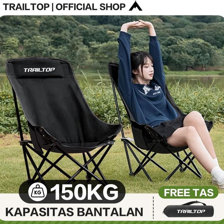 [READY] Kursi Sandaran Kursi Lipat Outdoor Beban 150KG Kursi Santai Portable Kursi Camping