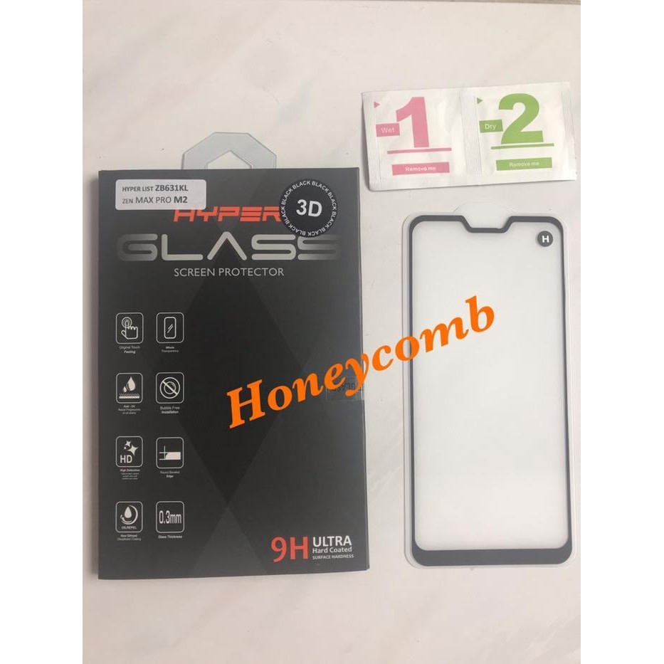 Tempered Glass Hyper 3D Full Cover Asus Zenfone Max Pro M2 (ZB631KL)