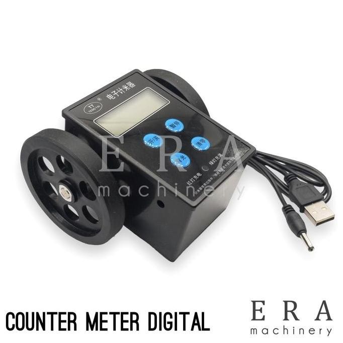 Premium Counter Meter Digital 5 digit Roda Roller Meteran Kain Mesin mirip Kori Measuring Ukur Panja
