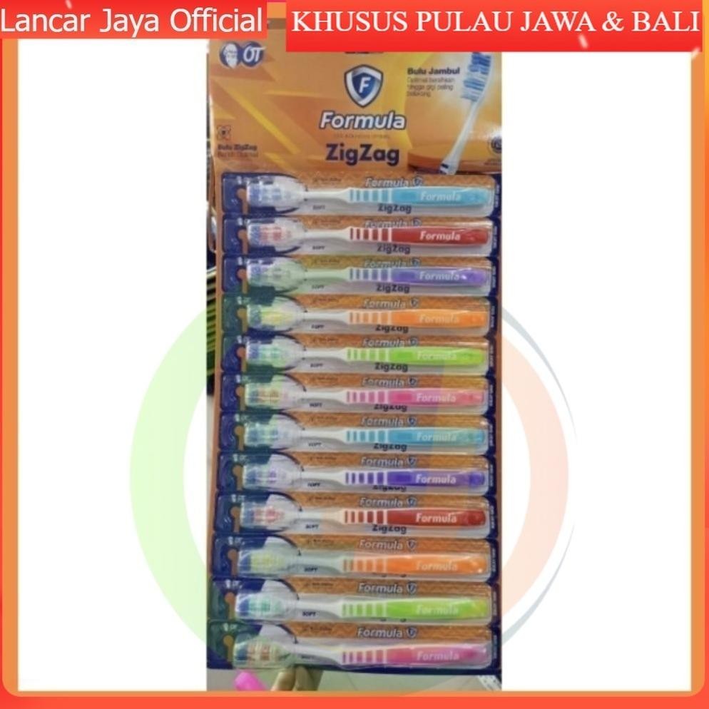 Terbaru [Grosir] Sikat Gigi Formula | Sikat Gigi Formula Zig Zag 1 Lusin Isi 12 Terbaru