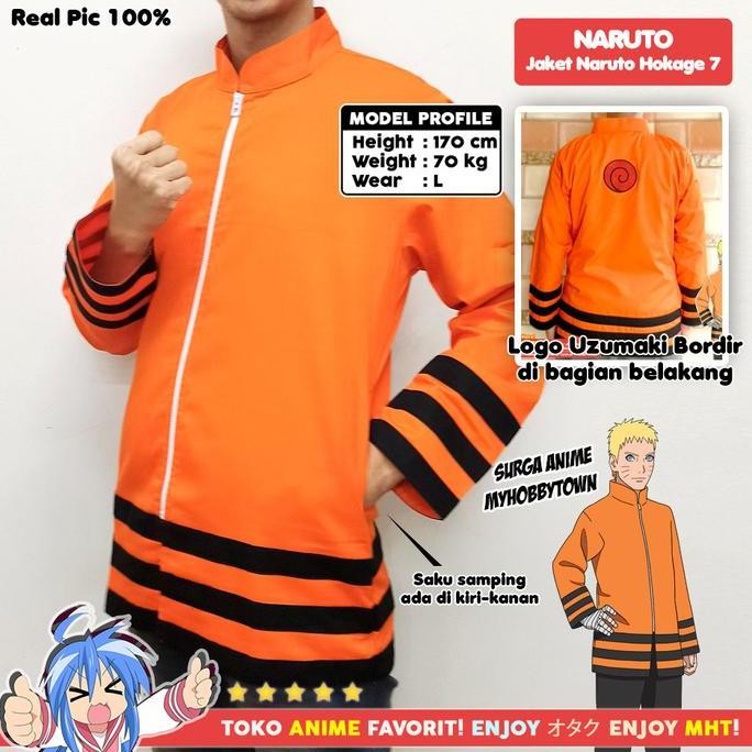 Jaket Naruto Hokage 7 - Kostum Anime Cosplay
