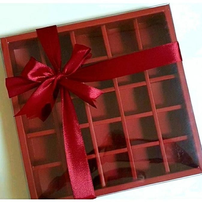 Box Mika Sekat 25 Nastar Coklat Brownies Dus Packaging Kemasan