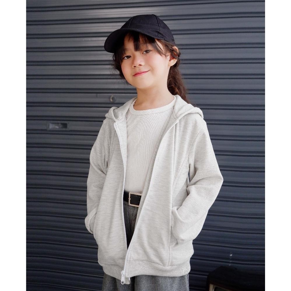 Cod Xander Hoodie Jacket | Jacket Anak Unisex | Jaket Hoodie Anak | Outer Anak | Jaket Tudung Anak U